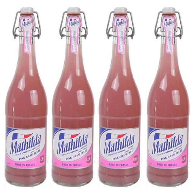 마틸다 스파클링 핑크 그레이프플룻 750ml 4개