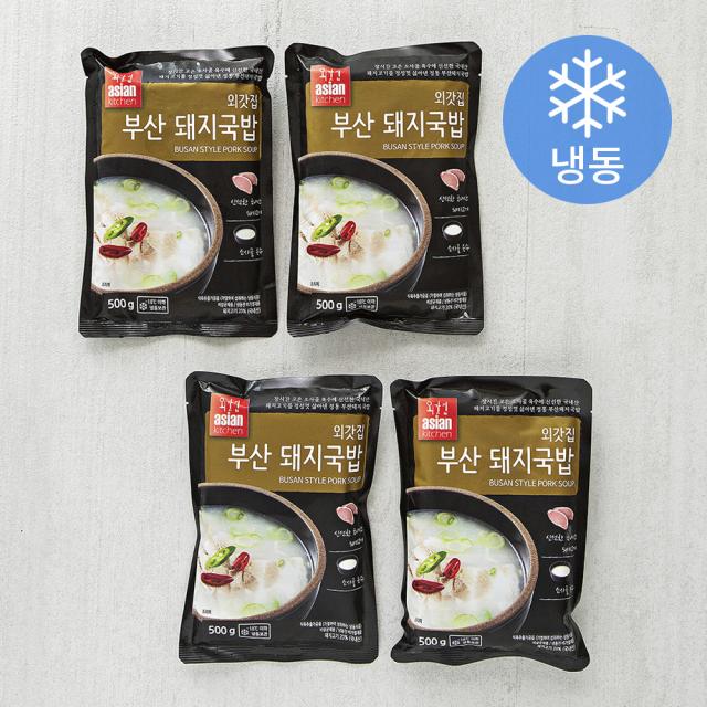 외갓집 부산 돼지국밥 냉동 500g 4개