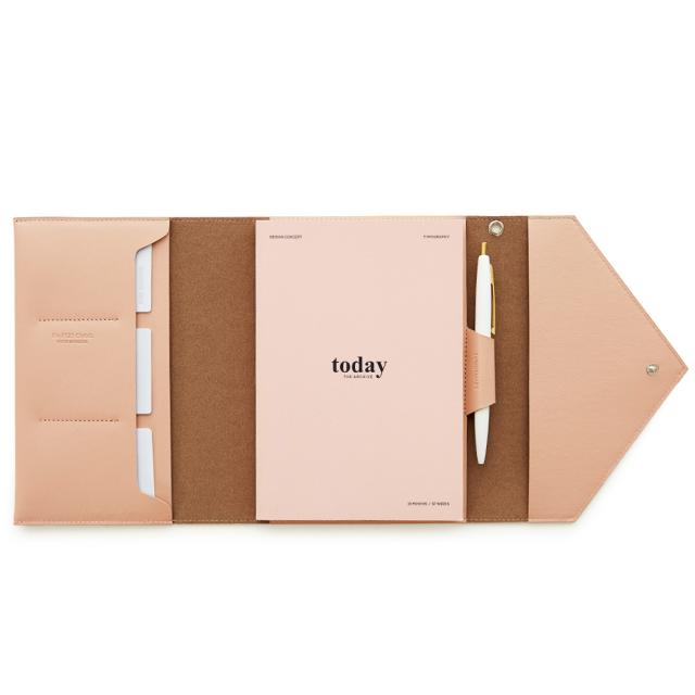 클러치 오거나이저 + 다이어리 세트, 핑크