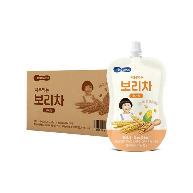 베베쿡 처음먹는 유기농 보리차, 보리맛, 20개