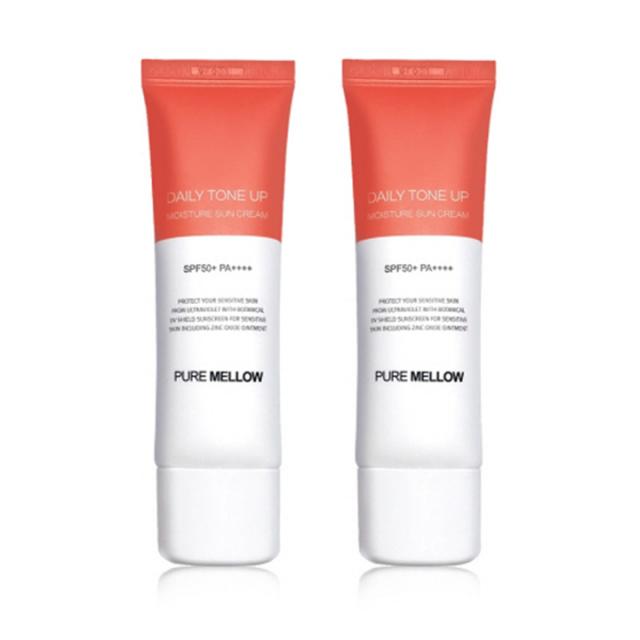 퓨어멜로우 데일리 톤업 촉촉 선크림 SPF50+ PA++++, 50ml, 2개