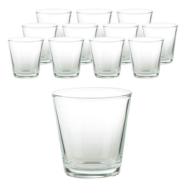 삼호유리 럭키글라스 브이시리즈 텀블러 유리컵 260ml LG-55, 단일 색상, 12개