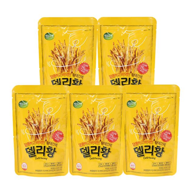 바다소리 델리황 황태스낵 버터맛 20g 5개