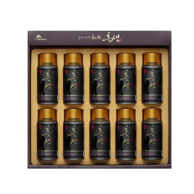 현대약품 9번 찌고 9번 말린 홍삼의 힘 흑생 75ml 10개