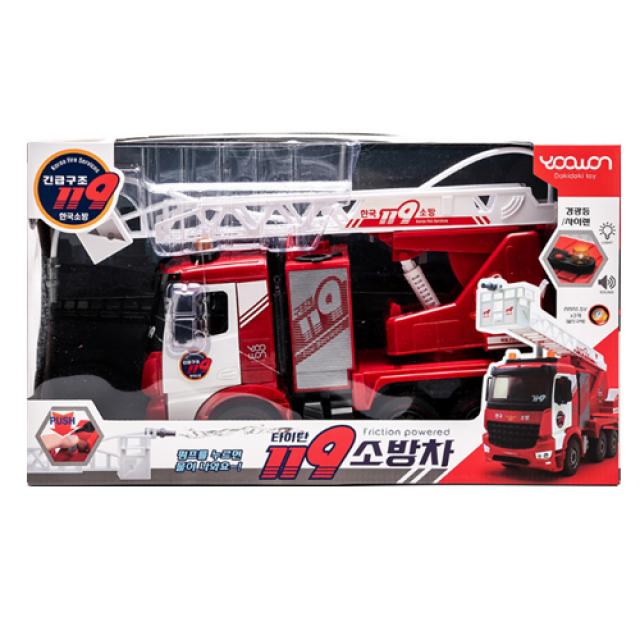 타이탄 119 소방차 작동완구 혼합 색상