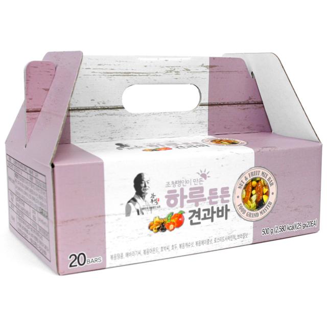 두레촌 강봉석 명인조청 하루든든 견과바, 25g, 20개