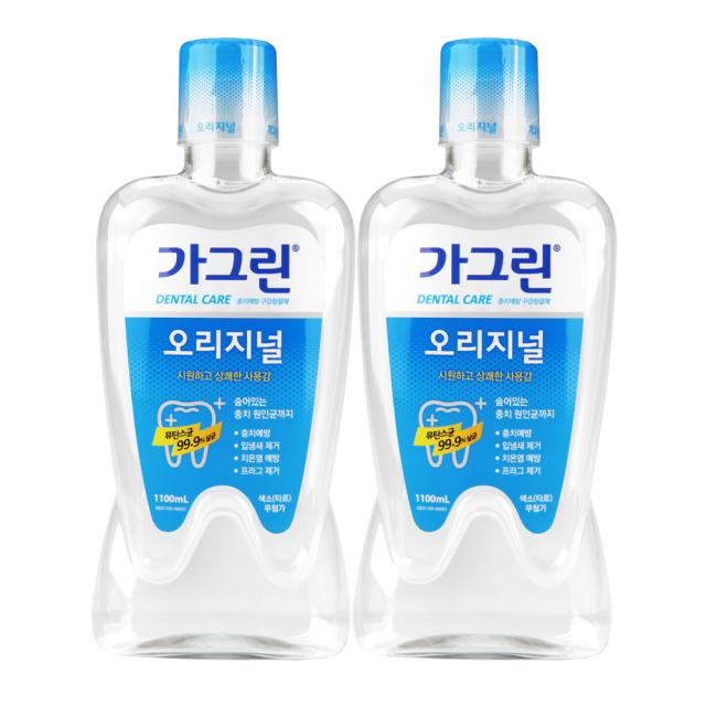 가그린 오리지널 구강청결제, 2개, 1100ml