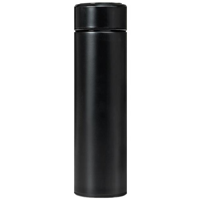 엠디디지탈 보온 보냉 온도표시 스텐 스마트 텀블러 블랙 500ml