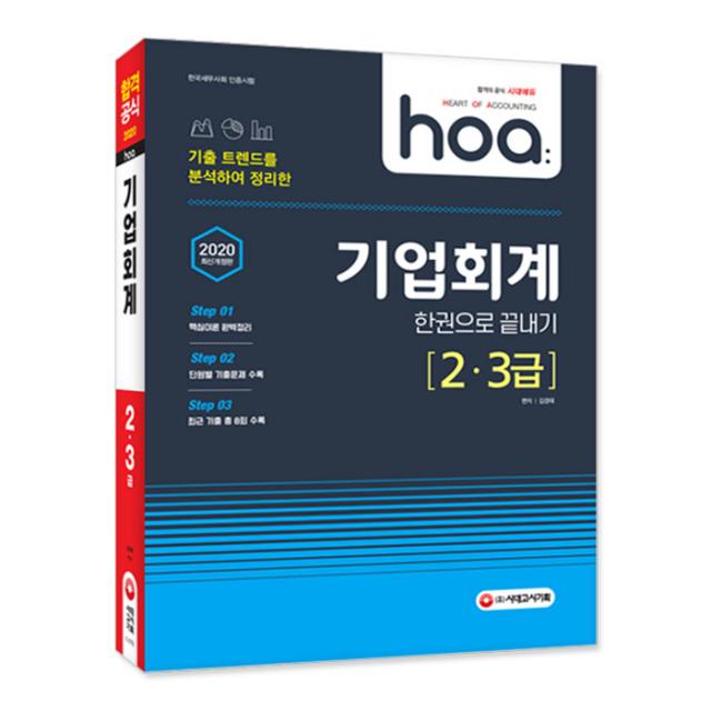 2020 Hoa 기출 트렌드를 분석하여 정리한 기업회계 2급 3급 한권으로 끝내기 시대고시기획