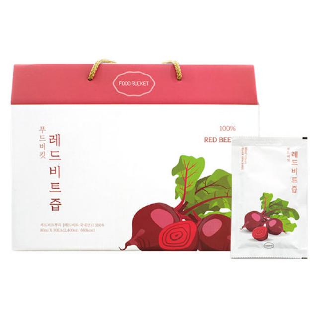 푸드버킷 레드비트즙, 80ml, 30포