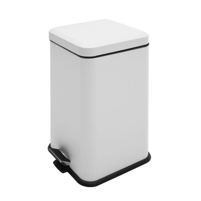 모노플랫 정사각형 무광 쓰레기통 20L, 화이트, 1개