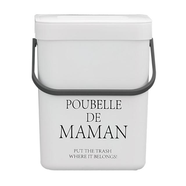 달팽이리빙 푸벨드마망 음식물 쓰레기통 5L, 화이트