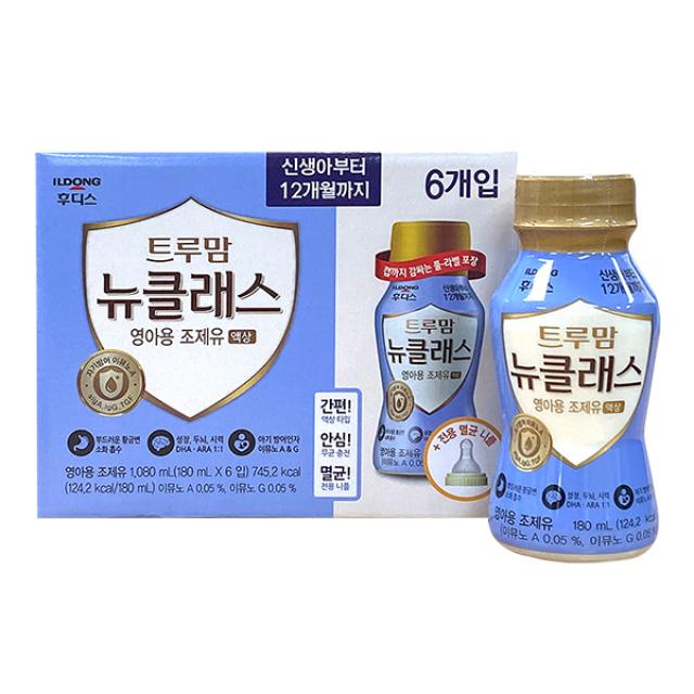 일동후디스 트루맘 뉴클래스 액상분유 1단계 180ml 6개입 1개