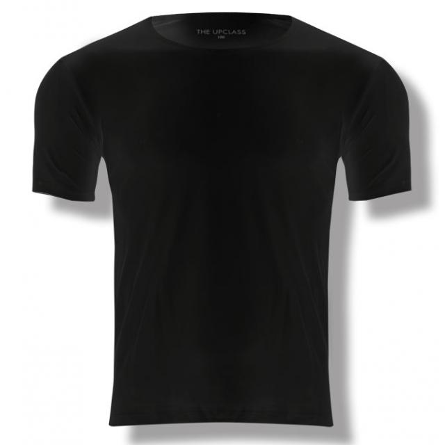 업클라스 남성용 숄더 갱스터 어깨뽕 반팔 티셔츠 s01, 블랙