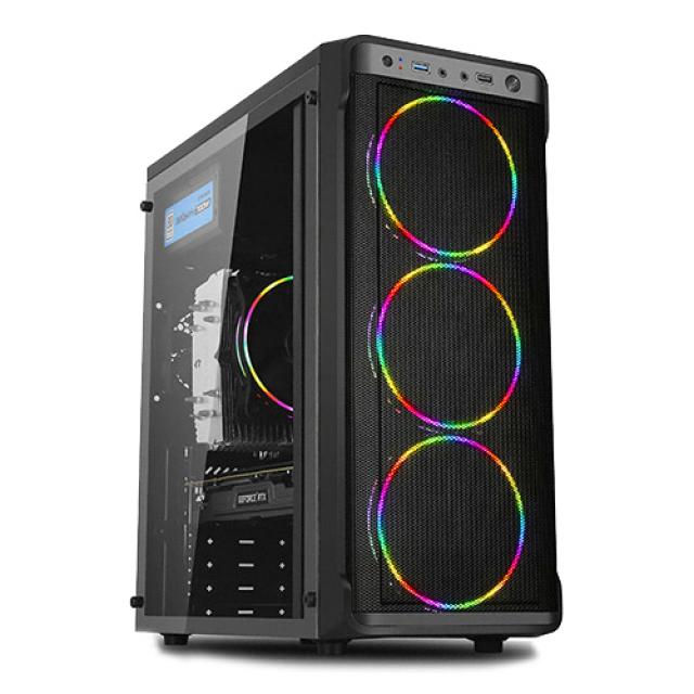 포유컴퓨터 게이밍 조립PC IGA-M1203 (9세대 i3-9100F WIN미포함 8GB SSD240GB GTX1650 4GB), IOF-M1203, 기본형