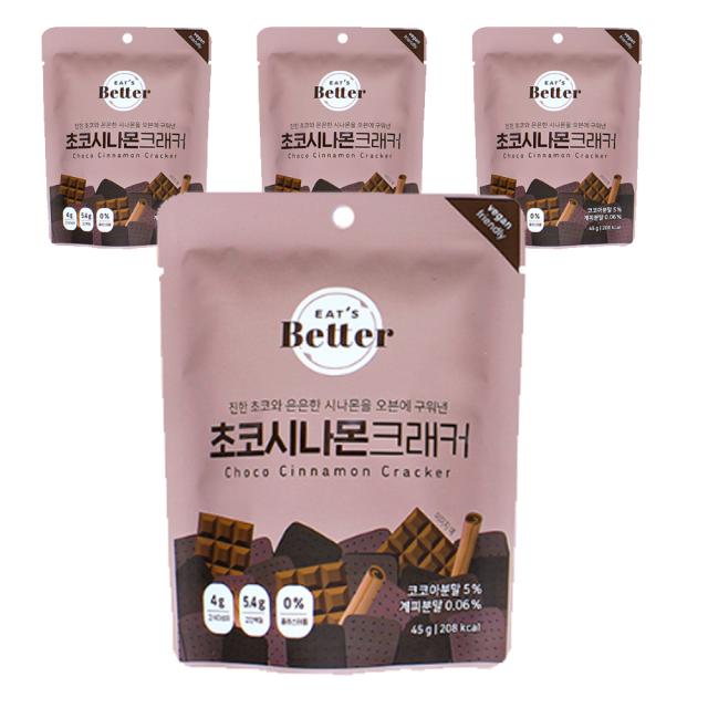 잇츠베러 크래커 초코시나몬맛 45g 4개