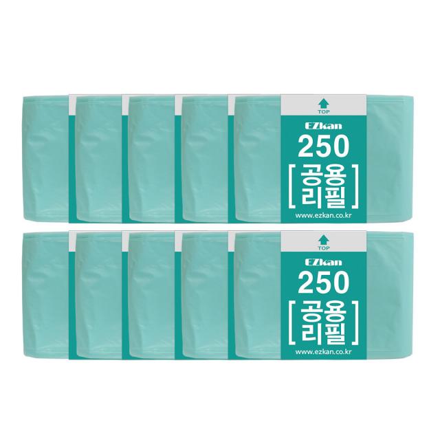 이지캔 공용리필 비닐봉지 250 14l/16l/20l 10p 10개