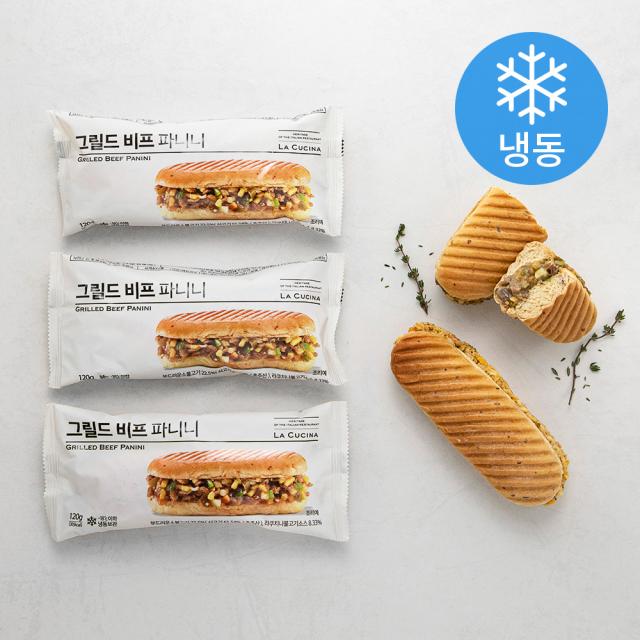 라쿠치나 그릴드비프 파니니 냉동 120g 3개