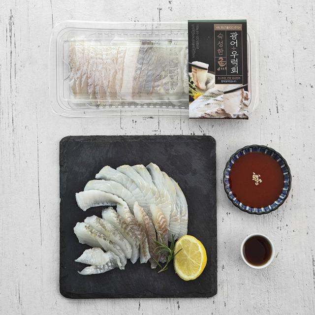 숙성 모둠회 광어 + 우럭 150g 1세트