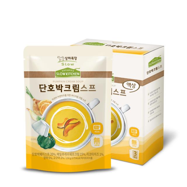 상하목장 슬로우키친 단호박크림스프, 150g, 3개