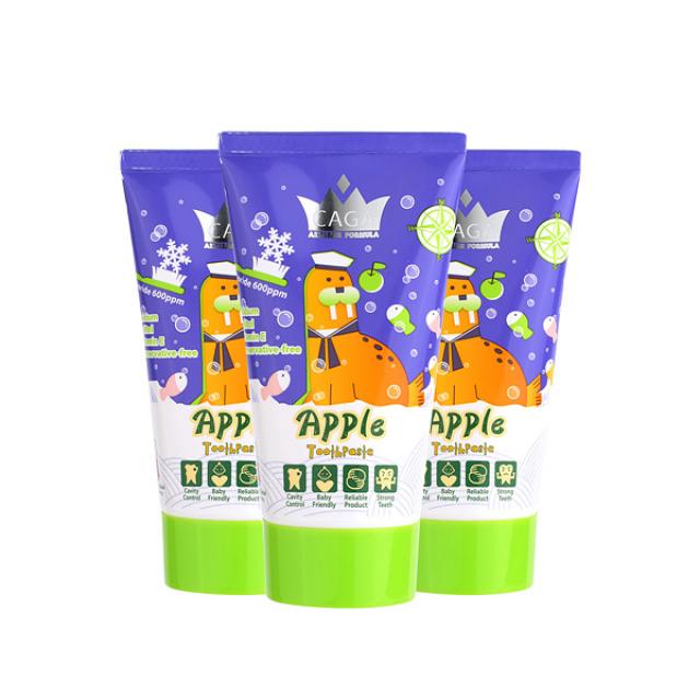 카가 저불소 어린이 치약 사과 50ml 3개