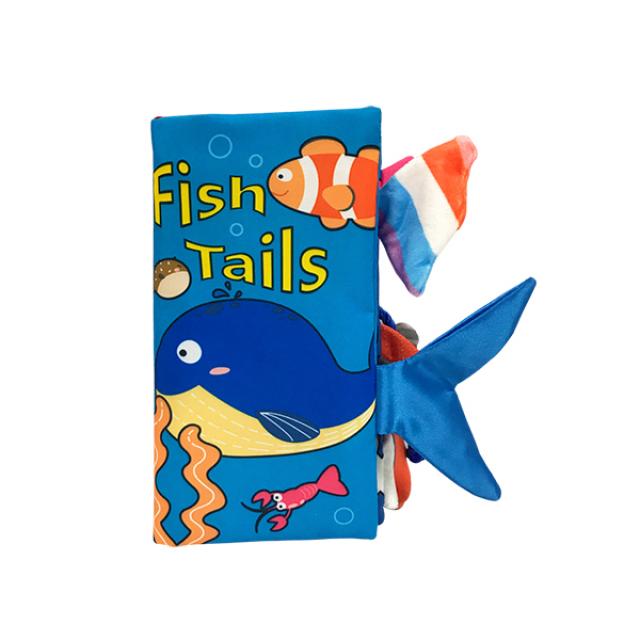 오감발달 바스락 꼬리 영어 헝겊책 : FISH TAILS 바다동물