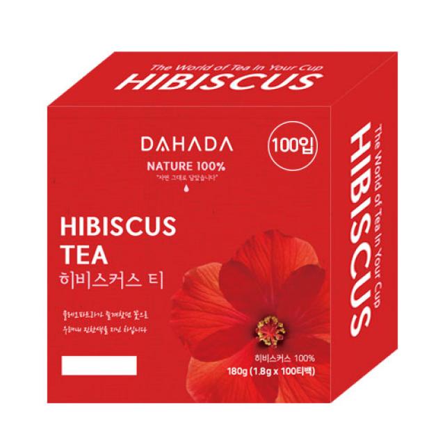 다하다 히비스커스 티백, 1.8g, 100개