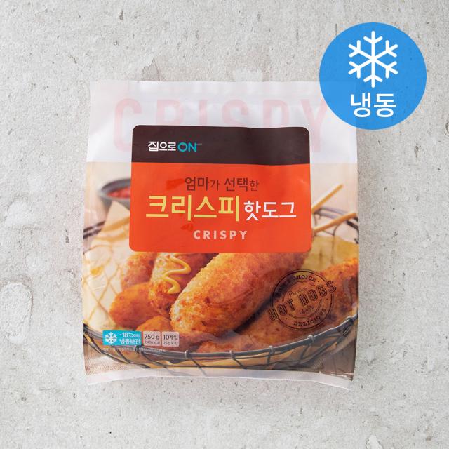 집으로on 크리스피 핫도그 냉동 75g 10개입
