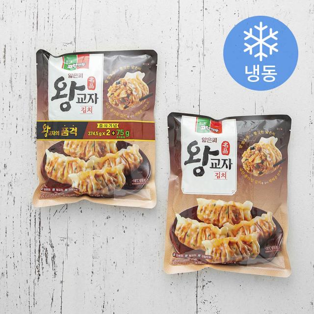 고향만두 고향 얇은피 왕교자 김치 (냉동), 412g, 2개