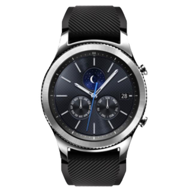 갤럭시 기어 S3 22mm 호환 교체용 시계줄, 블랙 사선무늬, 1세트