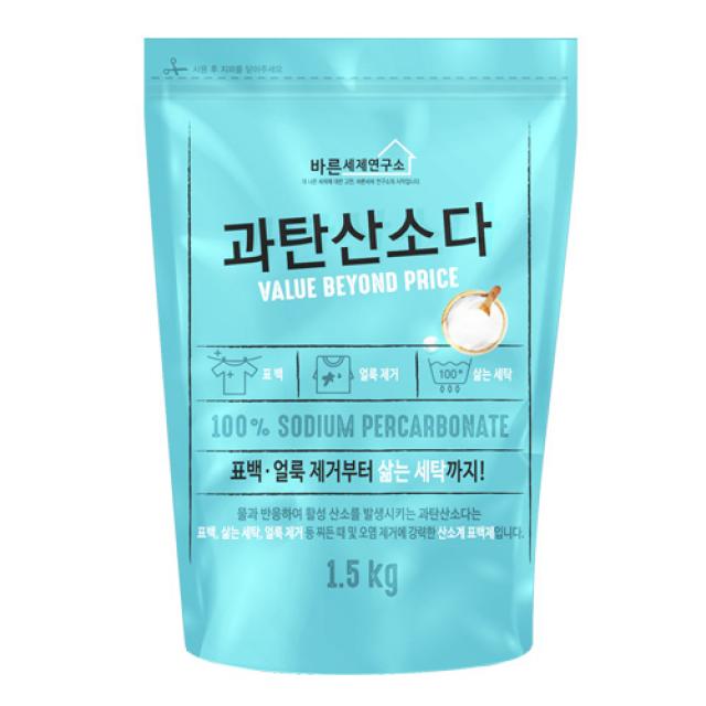 무궁화 바른세제연구소 과탄산소다 세제 1.5kg 1개