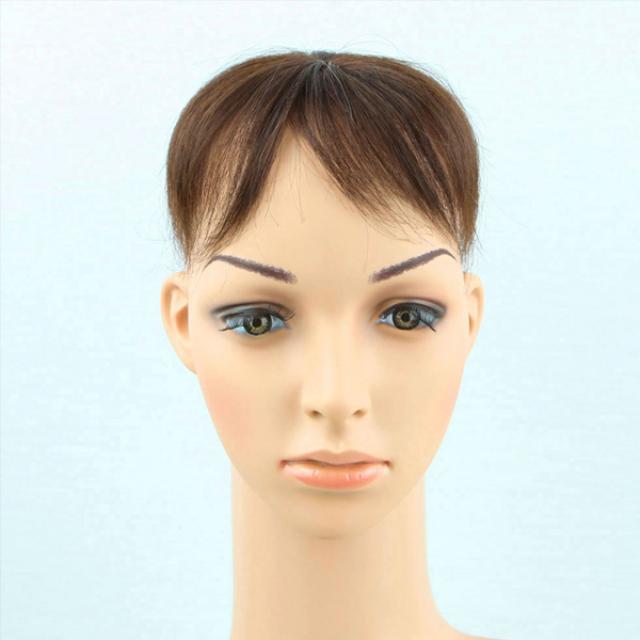 짧은머리용 가르마형 정수리 부분가발 중 w2008, 자연갈색, 1개