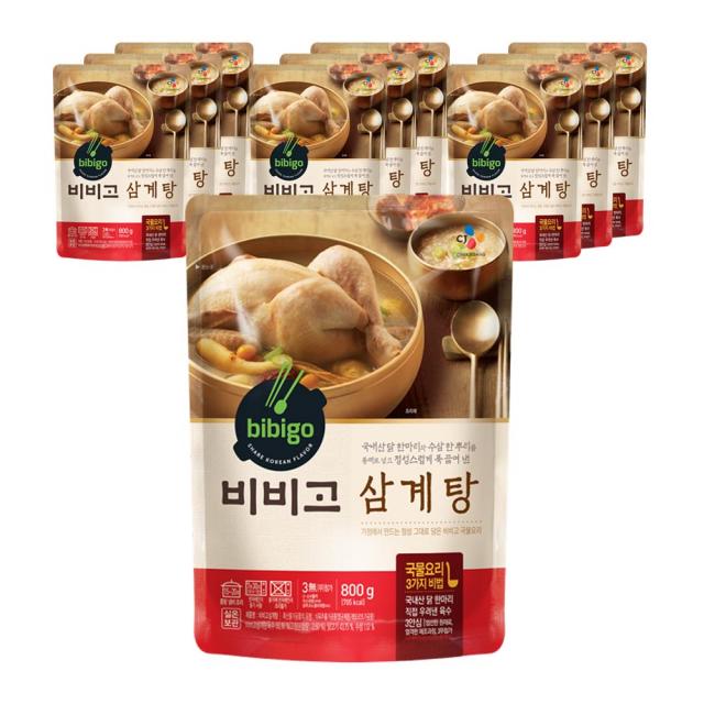 비비고 삼계탕, 800g, 10개