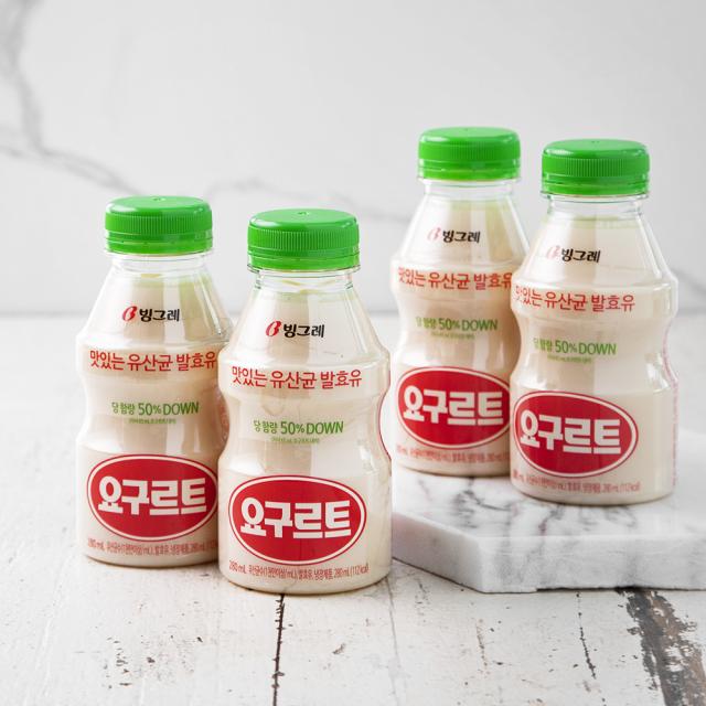 빙그레 대용량 요구르트, 280ml, 4개