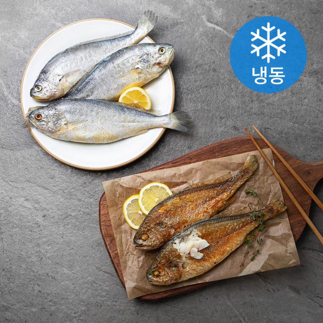 반건조 부세굴비 3미 (냉동), 600g, 1팩