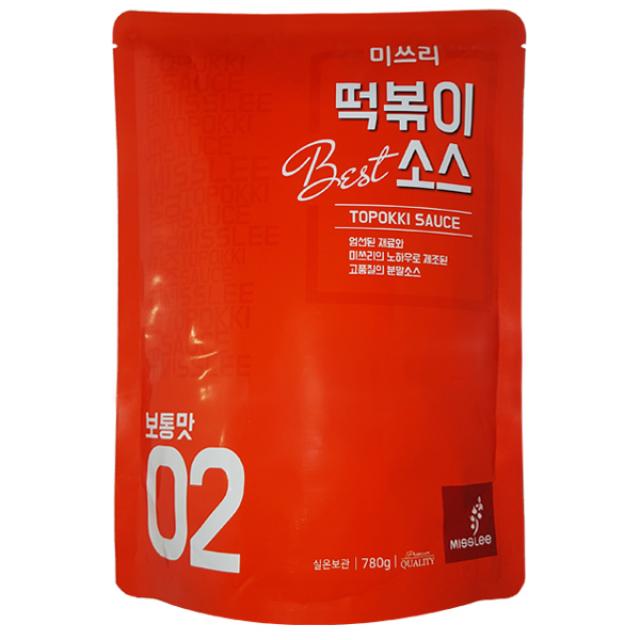 미쓰리 떡볶이소스 02 보통맛, 780g, 1개