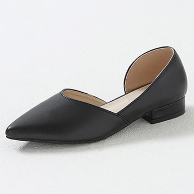 착한구두 린다 인사이드오픈 플랫슈즈 Plltt0c030