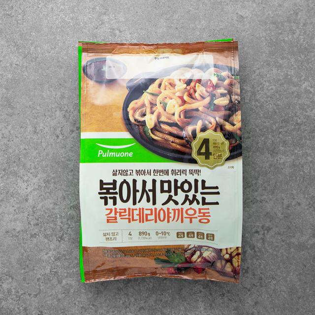 풀무원 볶아서 맛있는 갈릭 데리야끼우동 4인분, 890g, 1개