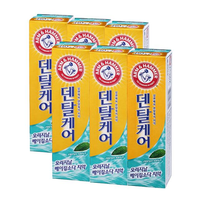 암앤해머 오리지날 베이킹 소다 덴탈케어 치약 127g 6개입
