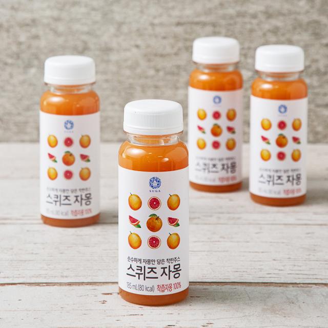 수가 스퀴즈 자몽 185ml 4개