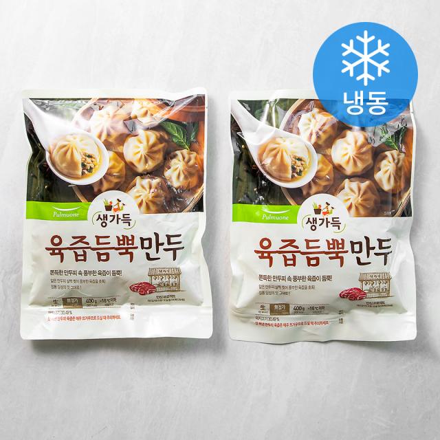 풀무원 생가득 육즙듬뿍만두 (냉동), 400g, 2개