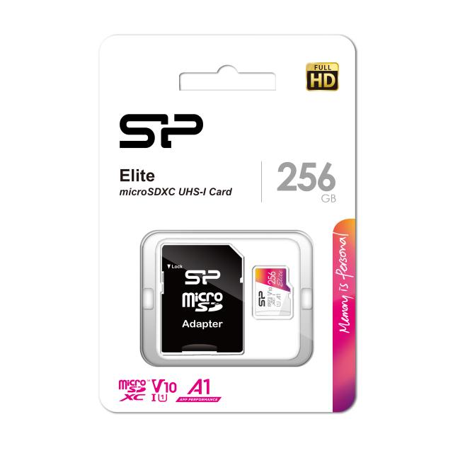 실리콘파워 Micro Sdxc Class10 Elite Uhs I Full Hd U1 A1 V10 256gb