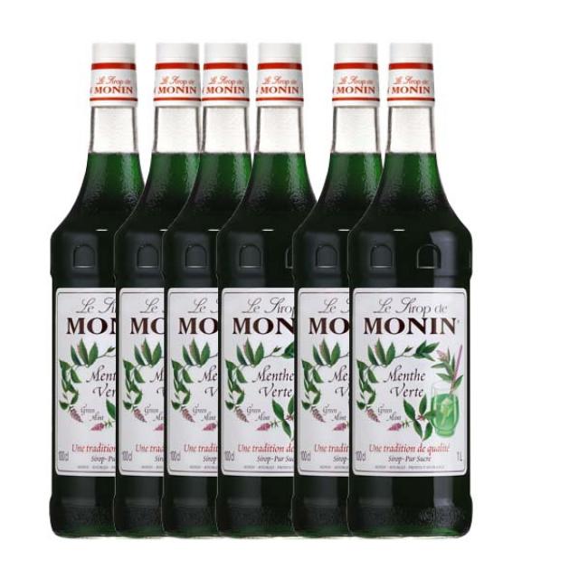 모닌 그린민트 시럽, 1000ml, 6개