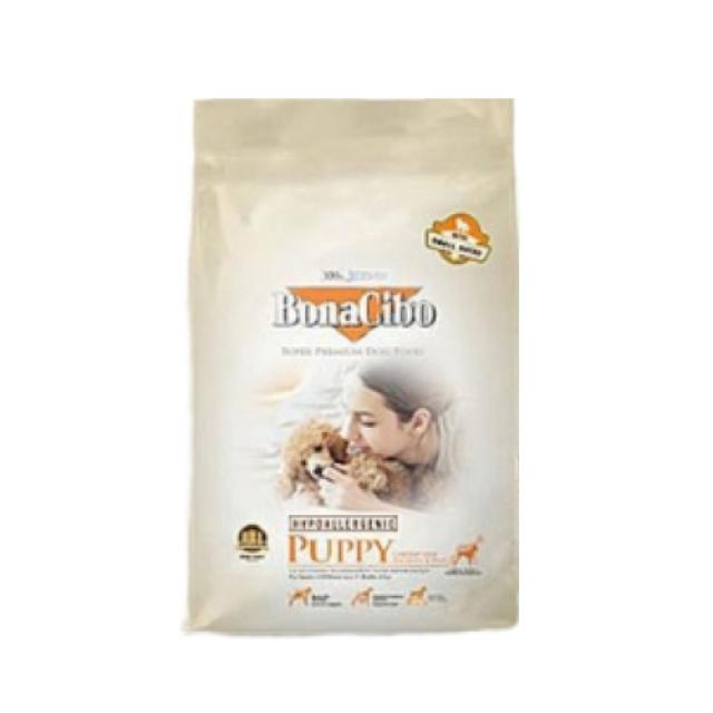보나시보 퍼피 작은 알갱이 강아지 건식 사료, 치킨 + 엔초비 + 라이스, 1.2kg