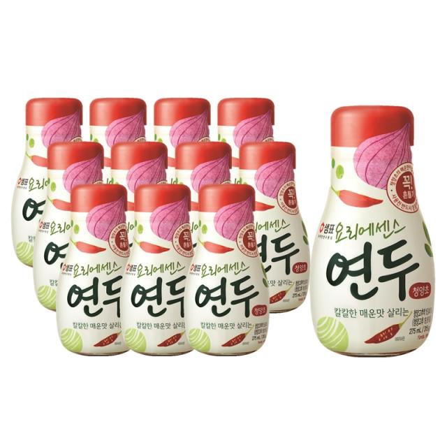 샘표 요리에센스 연두 청양초, 320g, 12개