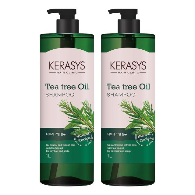 케라시스 티트리오일 샴푸, 1L, 2개