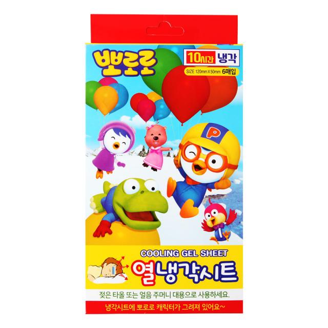 아텍스 뽀로로 열냉각시트, 6개입, 1개