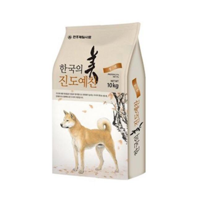 진도예찬 성견용 진돗개 건식사료 닭 10kg