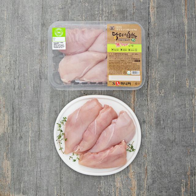 마니커 닭터의자연 무항생제 인증 1등급 닭가슴살 냉장 500g 1개