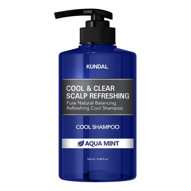 쿤달 쿨 앤 클리어 스칼프 리프레싱 쿨 샴푸 아쿠아민트향 500ml 1개